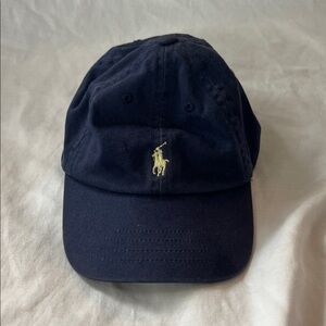 Ralph Lauren The Iconic Cotton Navy Blue Chino Ball Cap Baby